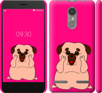 

Чехол Весёлый мопс для Lenovo K6 928387