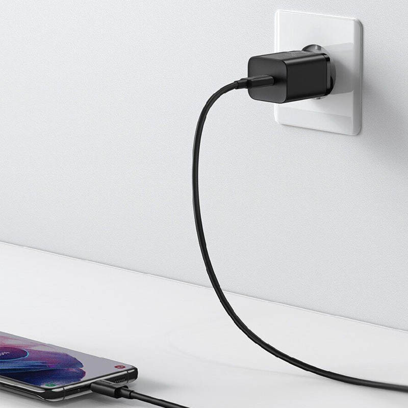 Фото СЗУ Baseus Super Si Quick Charger 25W (1USB-C) (CCSP) (Черный) в магазине vchehle.ua