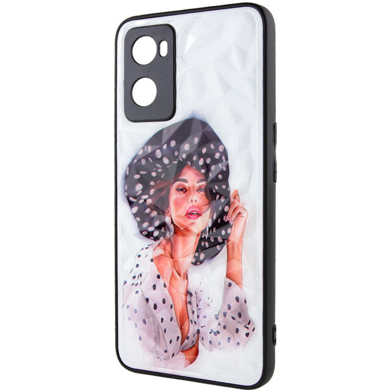 TPU+PC чехол Prisma Ladies для Oppo A57s / A77s (Girl in a hat) в магазине vchehle.ua