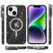 Фото Чохол TPU Galaxy Sparkle (MagFit) на Apple iPhone 13 / 14 (6.1") (Black+Glitter) на vchehle.ua