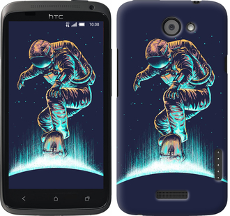 

Чехол Космонавт на скейтборде для HTC One X+ 591277