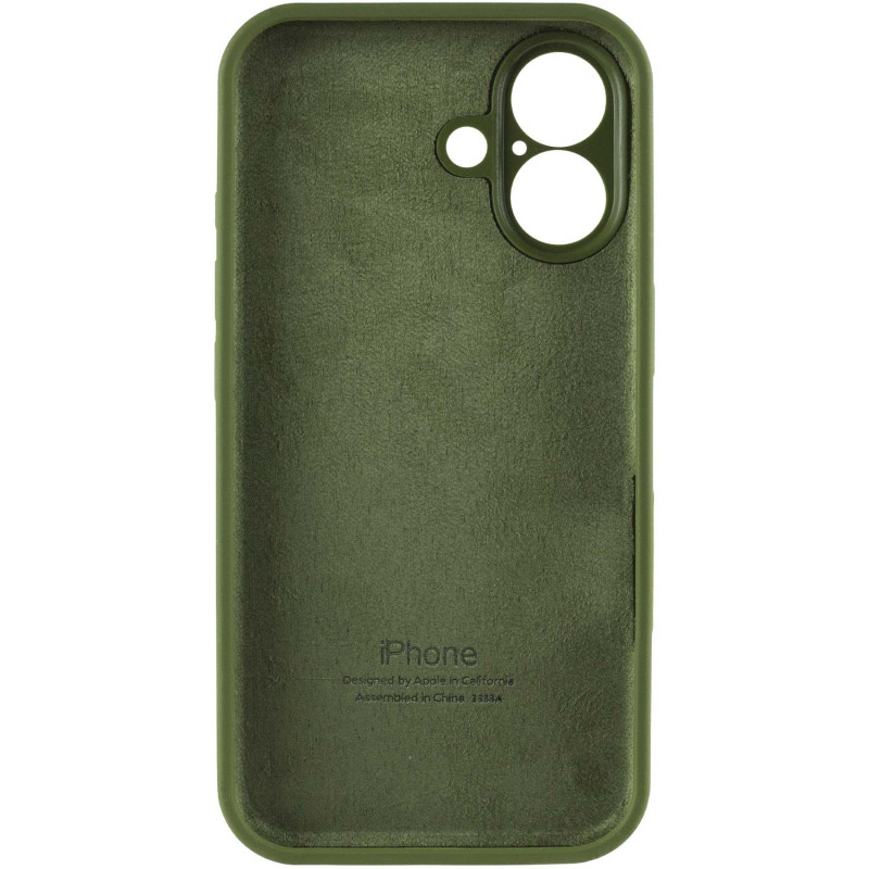 Заказать Чехол Silicone Case Full Camera Protective (AA) для Apple iPhone 16 Plus (6.7") (Зеленый / Dark Olive) на vchehle.ua