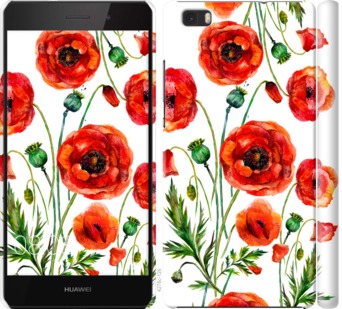 

Чохол Намальовані маки на Huawei Ascend P8 Lite 744138