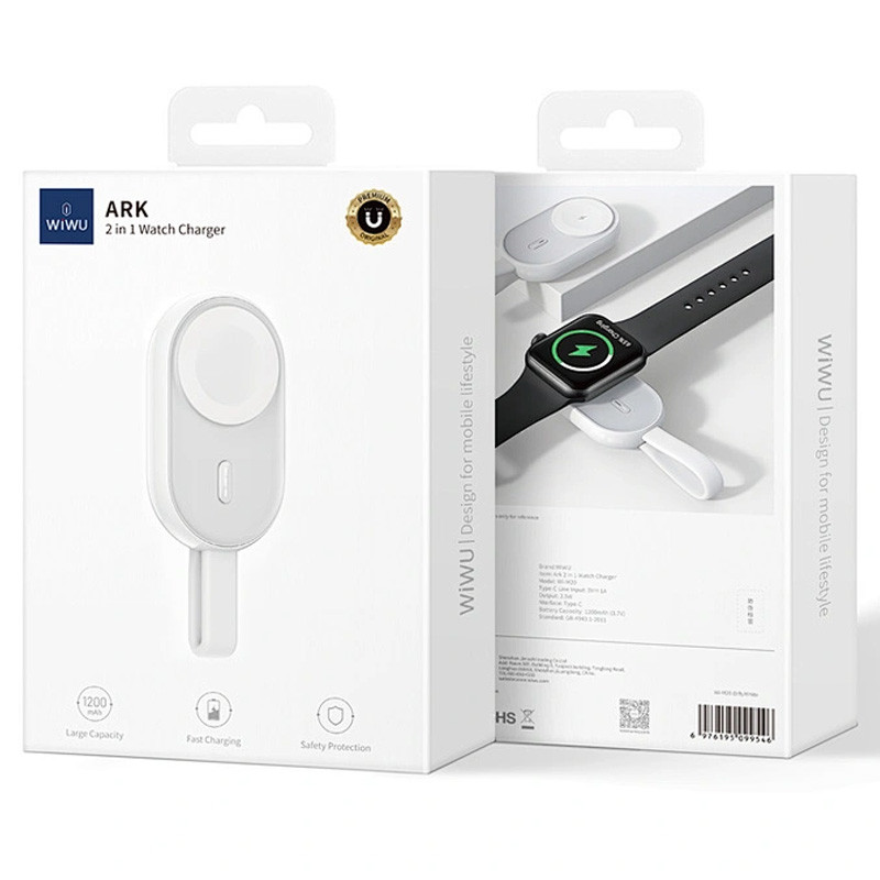 Купить Портативное ЗУ Power Bank WIWU Wi-M20 For Apple Watch 1200 mAh (White) на vchehle.ua