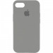 Чехол Silicone Case Full Protective (AA) для Apple iPhone 7 / 8 / SE (2020) (4.7") (Серый / Pewter)