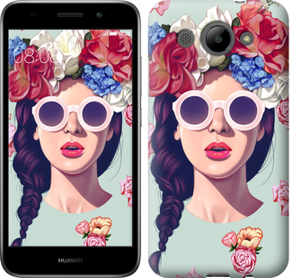 

Чохол Дівчина з квітами для Huawei Y3 (2017) 428323