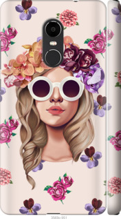 

Чехол Девушка с цветами v2 для Xiaomi Redmi Note 4 (Snapdragon) 190378