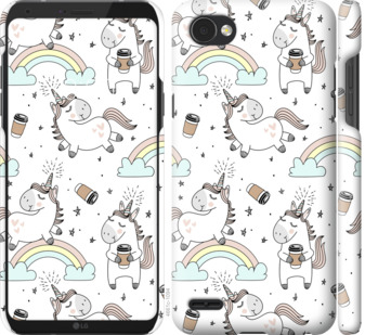 

Чохол Єдиноріг і кава для LG Q6 840820