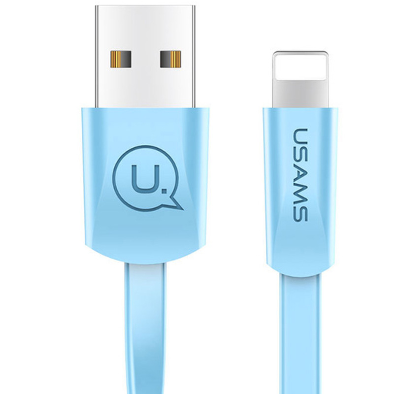 

Дата кабель USAMS US-SJ199 USB to Lightning 2A (1.2m) (Голубой) 746837