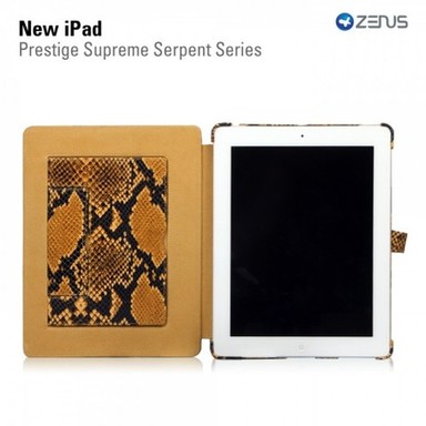 Кожаный чехол Zenus Prestige Supreme Serpent Series для Apple New iPAD 3 / iPad 2 