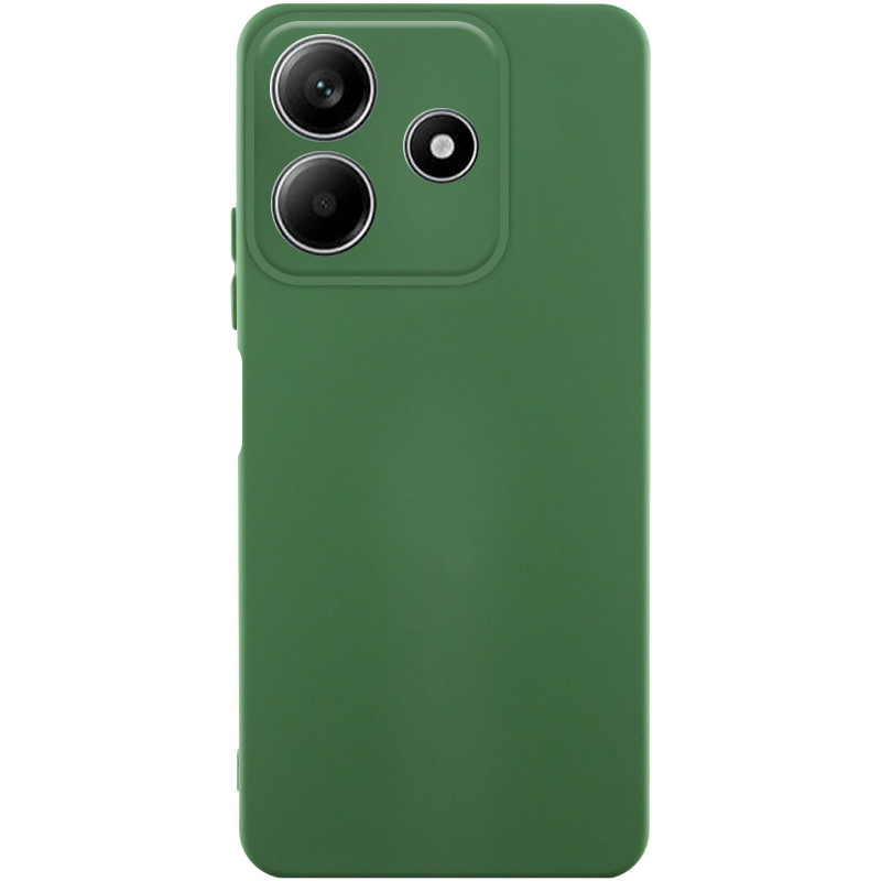 Чехол Silicone Cover Lakshmi Full Camera (AA) для Xiaomi Redmi Note 14 5G (Зеленый / Dark green)