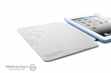 # Кожаный чехол SGP Stehen для Apple IPAD 2 (Голубой / Tender Blue) в магазине vchehle.ua