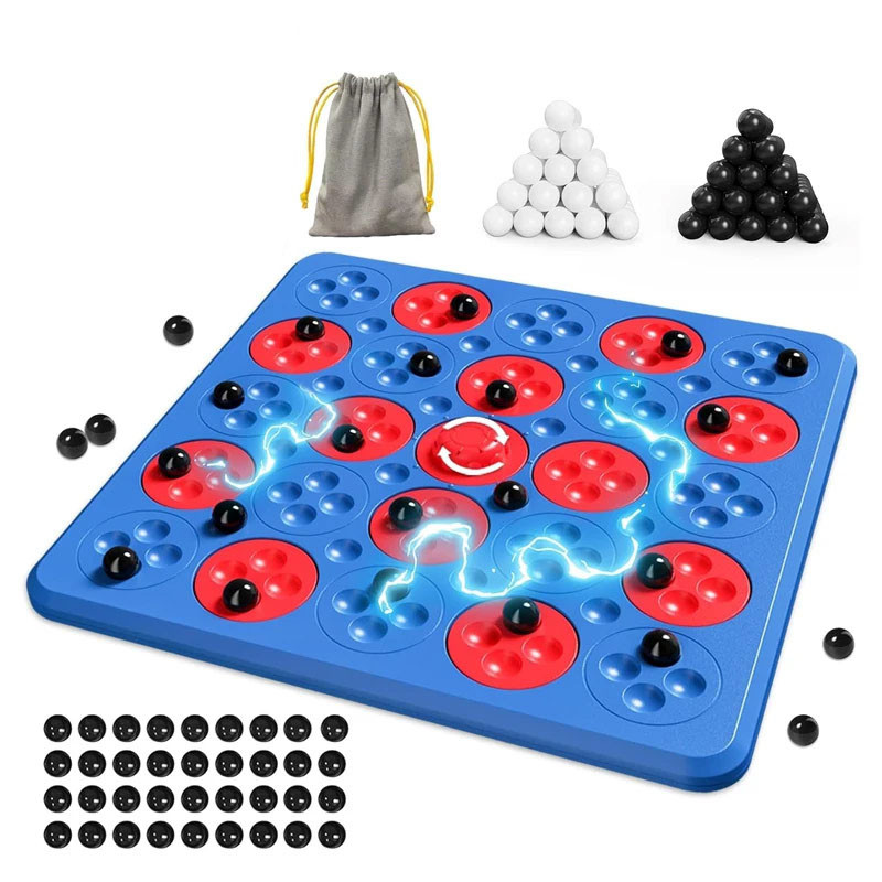 Фото Настольная интерактивная игра Ummi ME-194 Magnetic Chess Game 5 in a Row (Blue) на vchehle.ua