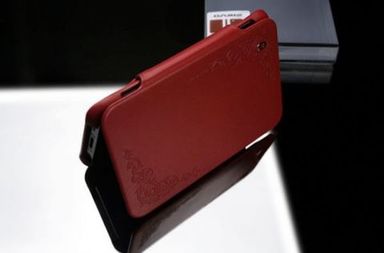 Заказать Кожаный чехол SGP Gariz (текстур.красный) для Galaxy Tab на vchehle.ua