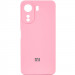 Чохол Silicone Cover Lakshmi Full Camera (AAA) with Logo на Xiaomi Redmi 13C / Poco C65 (Рожевий / Light pink)