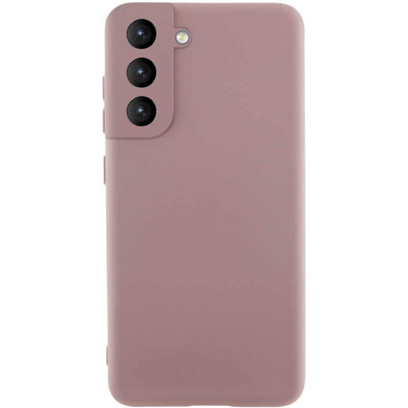 Чехол Silicone Cover Lakshmi Full Camera (AA) для Samsung Galaxy S21 FE (Розовый / Pink Sand)