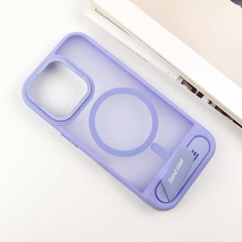 Фото TPU+PC чехол Stand case для Apple iPhone 15 Pro Max (6.7") (Light blue) в магазине vchehle.ua