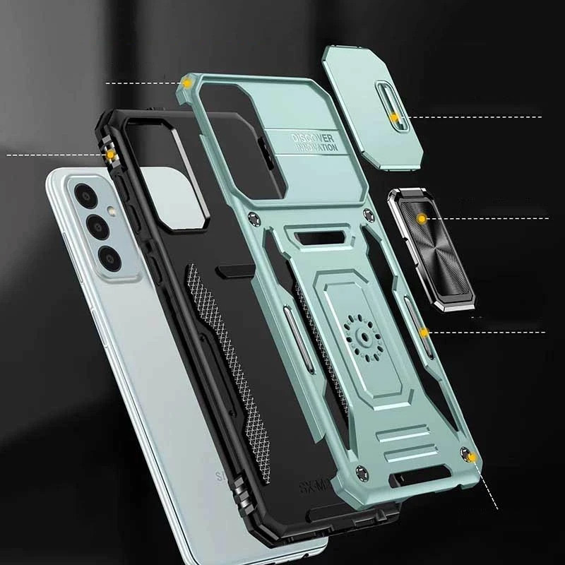 Купить Ударопрочный чехол Camshield Army Ring для Samsung Galaxy A36 5G / A56 5G (Зеленый / Light Green) на vchehle.ua