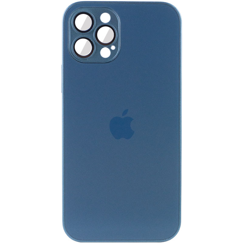 Чохол TPU+Glass Sapphire matte case на Apple iPhone 12 Pro (6.1") (Navy Blue)
