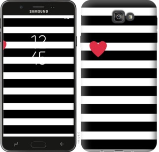 

Чехол Черно-белые полосы для Samsung Galaxy J7 Prime 751740