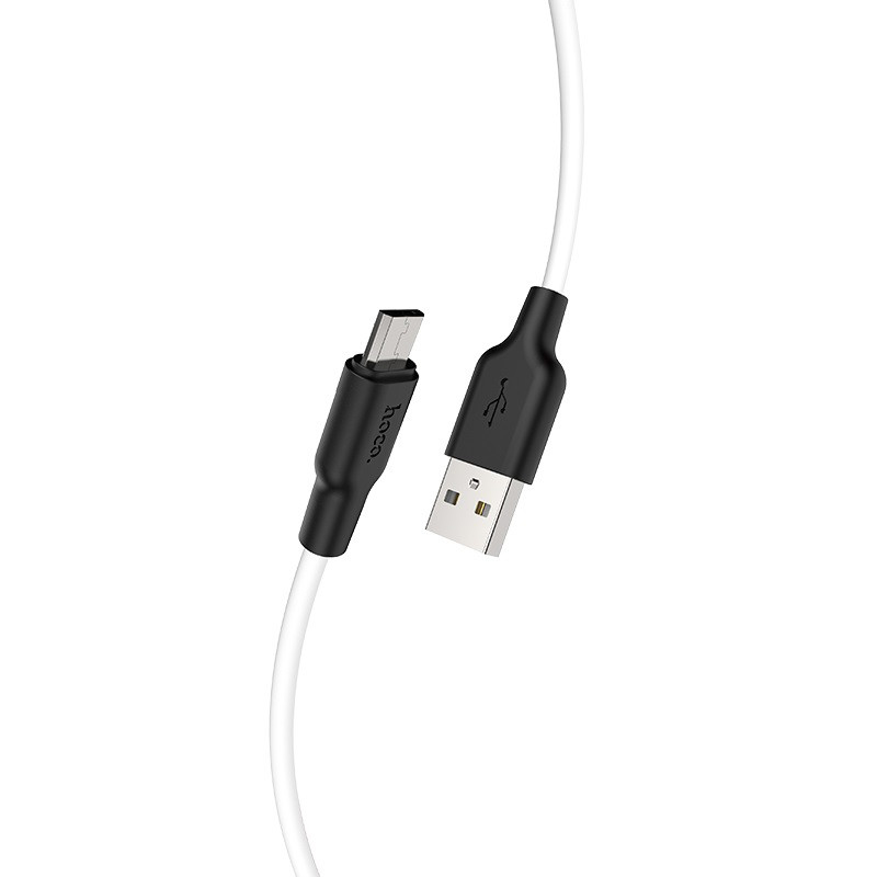 Дата кабель Hoco X21 Plus Silicone MicroUSB Cable (0.25m)