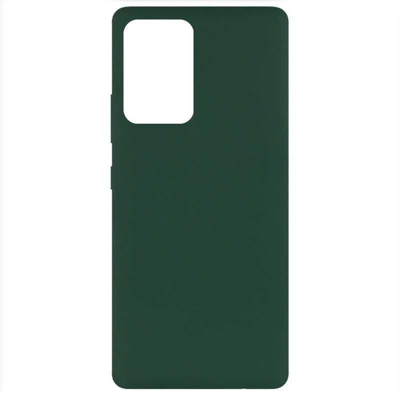 Чохол Silicone Cover Full without Logo (A) на Samsung Galaxy A52 4G / A52 5G / A52s (Зелений / Dark green)