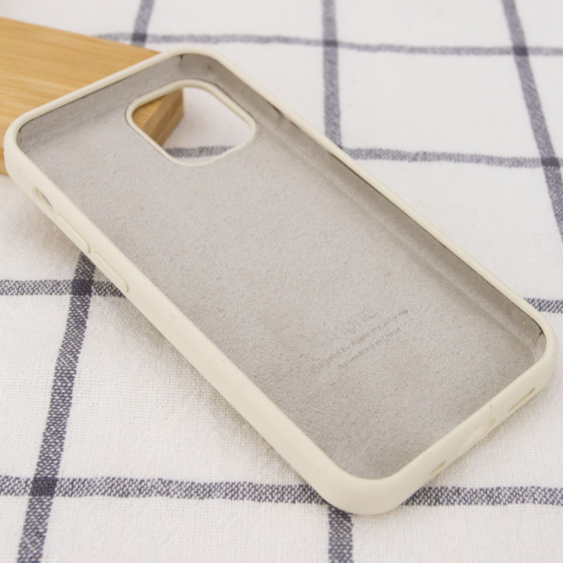 Фото Чохол Silicone Case Full Protective (AA) на Apple iPhone 13 Pro (6.1") (Бежевий / Antigue White) в маназині vchehle.ua