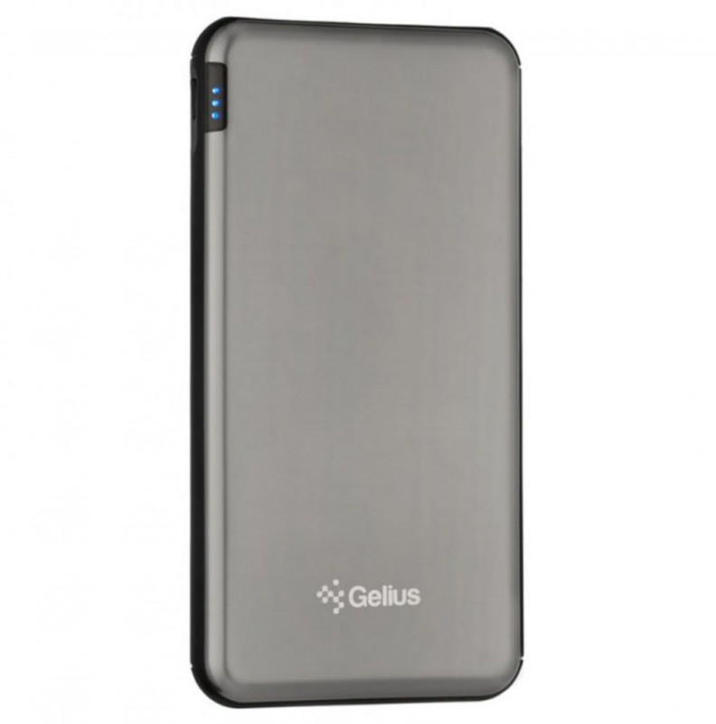 Портативное ЗУ Gelius Pro UltraThinSteel GP-PB10-210 10000 mAh (Silver)