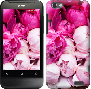 

Чохол Рожеві півонії на HTC One V t320e 226959