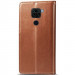 Фото Шкіряний чохол-книжка GETMAN Gallant (PU) для Xiaomi Redmi Note 9 / Redmi 10X (Коричневий) на vchehle.ua