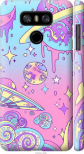 Чехол Розовая галактика для LG G6 Plus H870