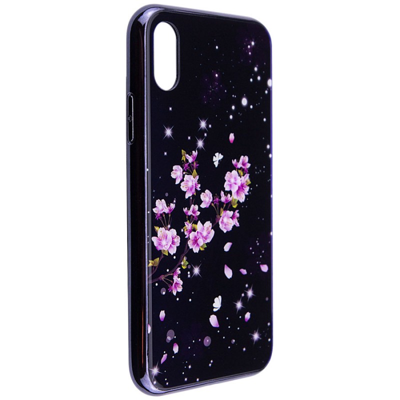 Фото TPU+Glass чехол Fantasy с глянцевыми торцами для Apple iPhone XS Max (6.5") (Цветение) на vchehle.ua