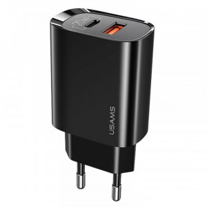 СЗУ Usams US-CC121 T35 QC3.0 + PD3.0 20W (1USB-A/1C)