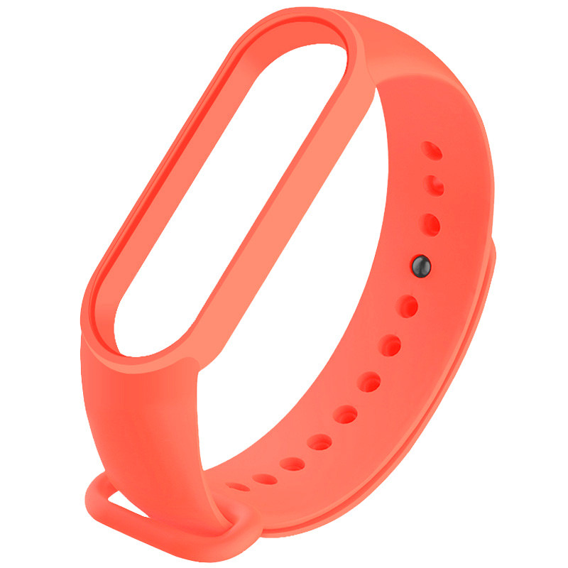 Силиконовый ремешок для Xiaomi Mi Band 5 / 6 (Розовый / Hot Pink)