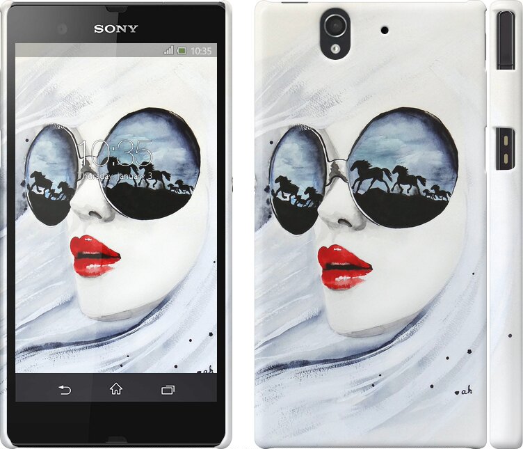

Чехол Девушка акварелью для Sony Xperia Z C6602 89889
