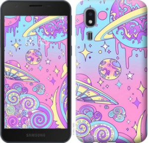 Чехол Розовая галактика для Samsung Galaxy A2 Core A260F