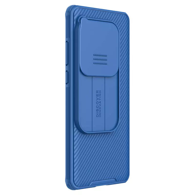 Фото Карбоновая накладка Nillkin CamShield Pro для OnePlus 12 (Blue) в магазине vchehle.ua