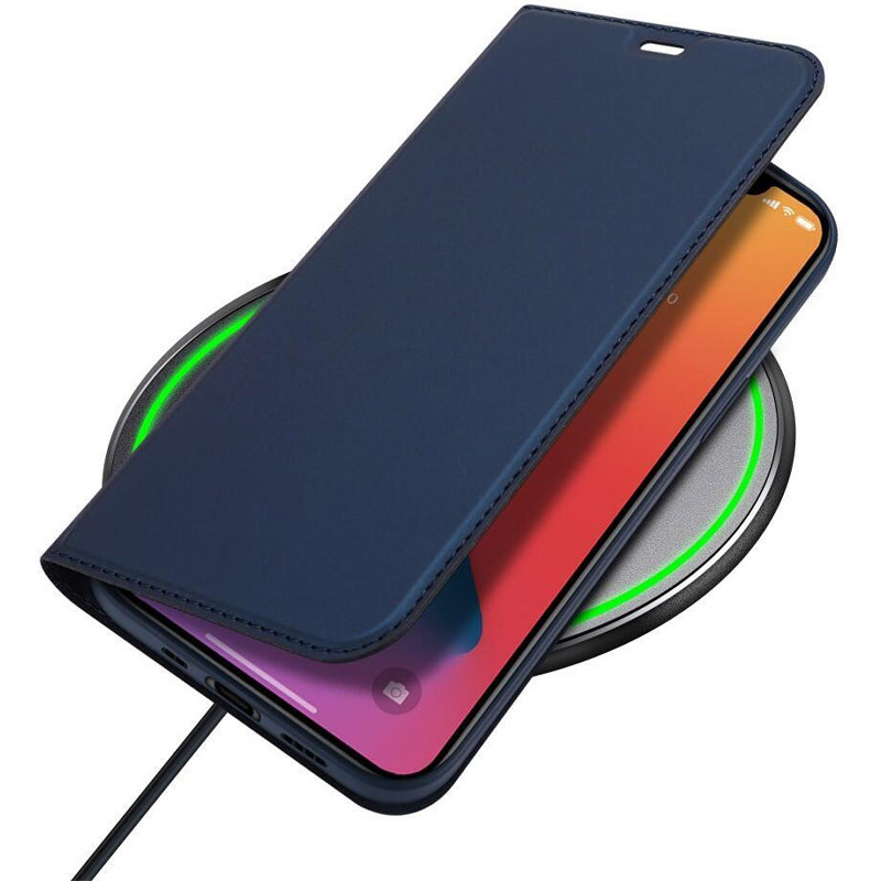 Чехол-книжка Dux Ducis с карманом для визиток для Apple iPhone 12 Pro / 12 (6.1") (Синий) в магазине vchehle.ua
