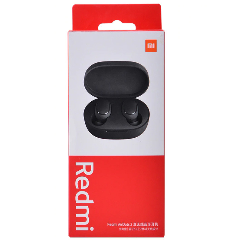 Купить Уценка Беспроводные наушники Xiaomi Redmi AirDots 2 (Local) (Дефект упаковки / Черный) на vchehle.ua