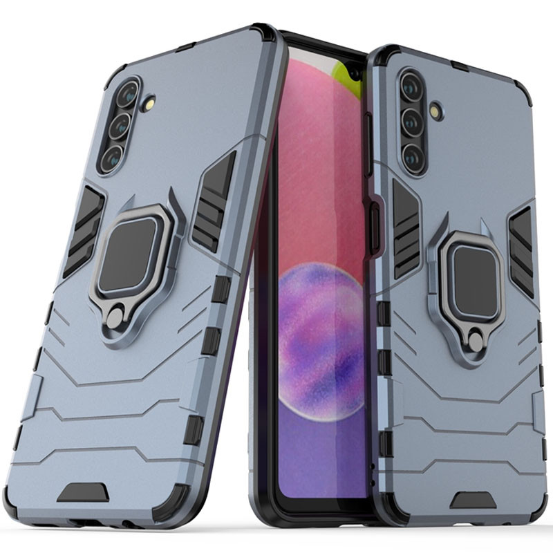 Ударопрочный чехол Transformer Ring for Magnet для Samsung Galaxy M34 5G (Серый / Metal slate)