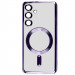 TPU чехол Fibra Chrome with Magnetic safe для Samsung Galaxy A15 4G/5G (Purple)