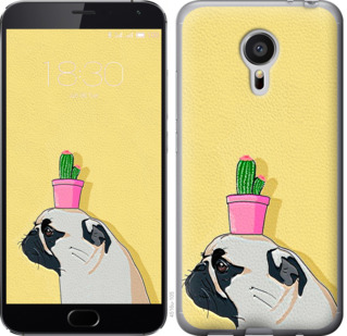

Чехол Мопс с кактусом для Meizu MX5 795648