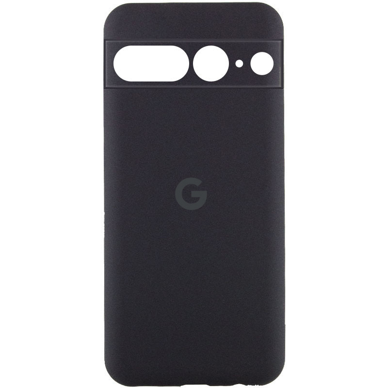 Чохол Silicone Cover Lakshmi Full Camera (AAA) with Logo на Google Pixel 7 Pro (Чорний / Black)