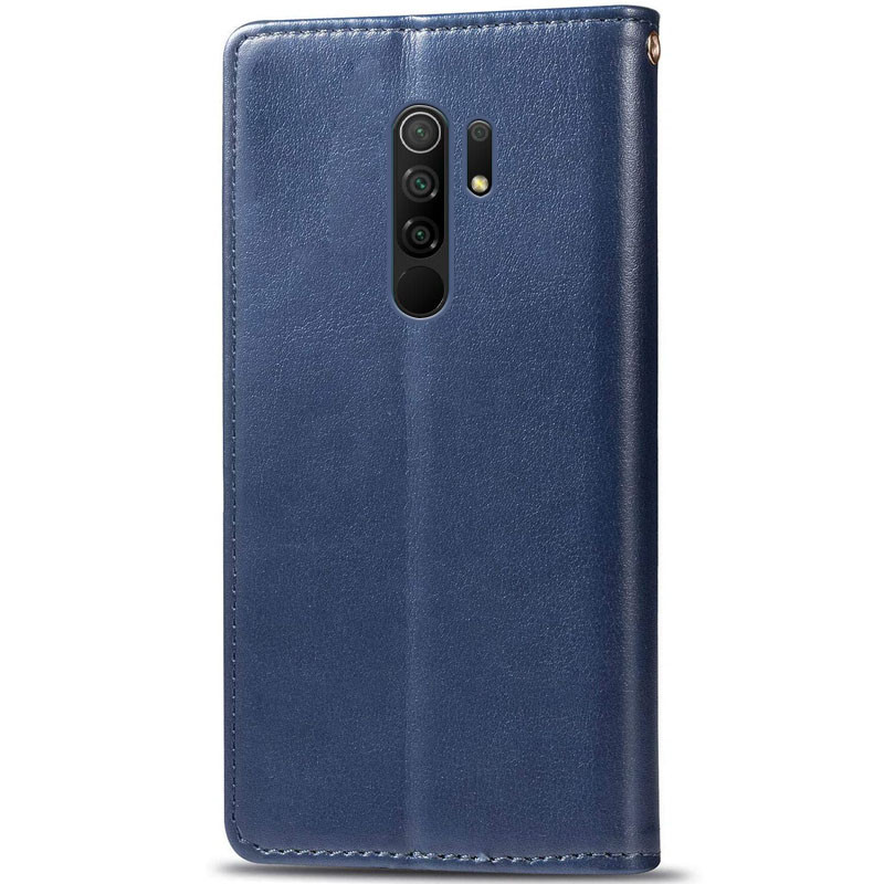 Шкіряний чохол книжка GETMAN Gallant (PU) для Xiaomi Redmi 9 (Синій) в магазині vchehle.ua