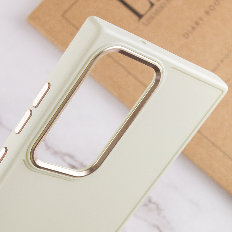 Купити TPU чохол Bonbon Metal Style на Samsung Galaxy S24 Ultra (Білий / White) на vchehle.ua