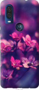 Чохол Пурпурні квіти на Motorola One Vision