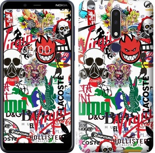 

Чехол Many different logos для Nokia 3.1 Plus 689126