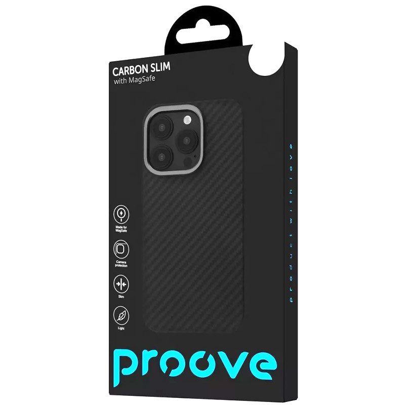 Замовити Чохол Proove Carbon Slim with Magnetic Ring на Apple iPhone 16 Pro Max (6.9") (Black) на vchehle.ua