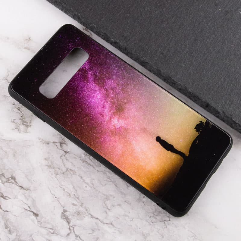 Фото TPU+Glass чехол Diversity для Samsung Galaxy S10+ (Solitude) в магазине vchehle.ua
