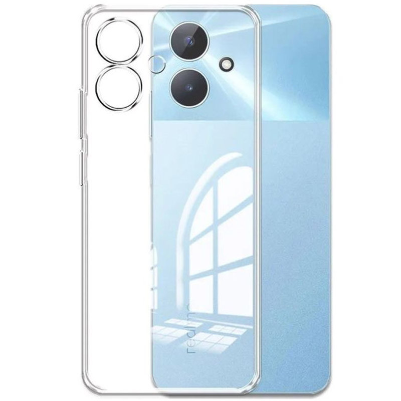 TPU чехол Epic Transparent 1,5mm Full Camera для Realme Note 60 / 60x (Бесцветный (прозрачный))